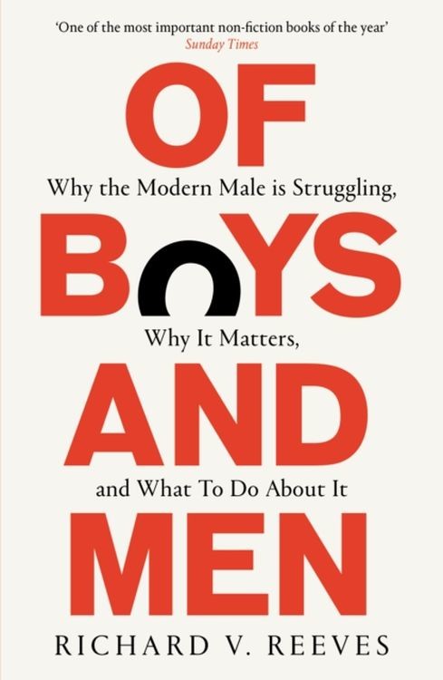 okładka Of Boys and Men. Why the modern male is struggling, why it matters, and what to do about it wer. angielska książka