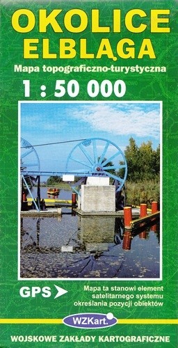 okładka Mapa Okolice Elbląga 1:50 000 WZKart książka