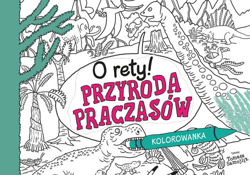 okładka O rety! Przyroda praczasów. Kolorowanka książka