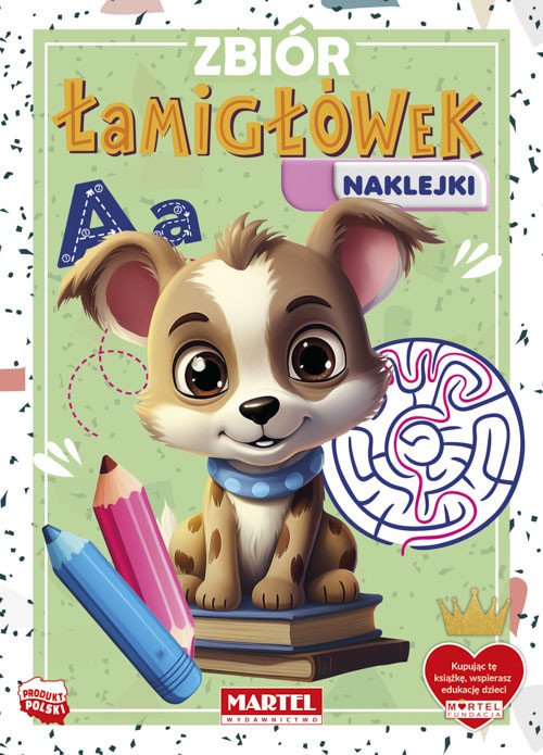 okładka Zbiór łamigłówek z naklejkami książka