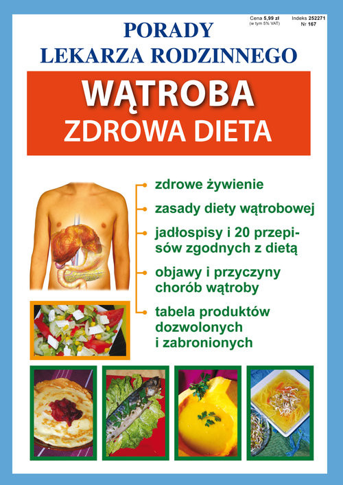 okładka Wątroba Zdrowa dieta Porady Lekarza Rodzinnego 167 książka