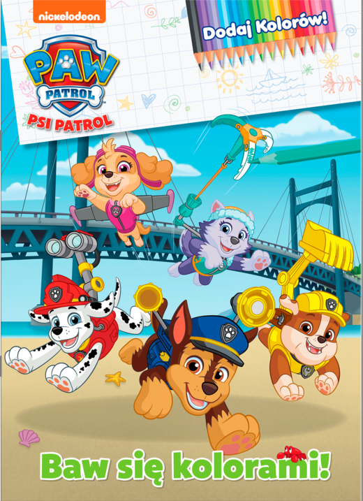 okładka Kolorowe misje. Psi Patrol. Dodaj kolorów książka