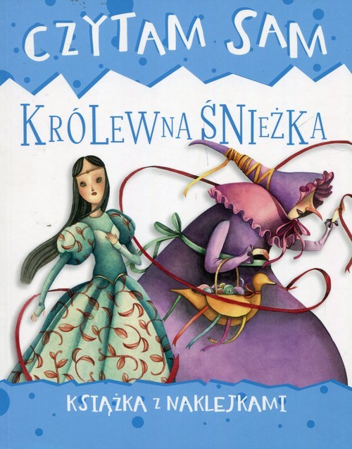 okładka Czytam sam Królewna Śnieżka Książka z naklejkami książka