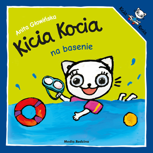 okładka Kicia Kocia na basenie. Kicia Kocia książka