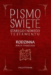 okładka Biblia Tysiąclecia rodzinna czerwona książka | Praca Zbiorowa