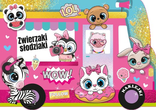 okładka Zwierzaki słodziaki. Kolorowanka z wykrojnika książka