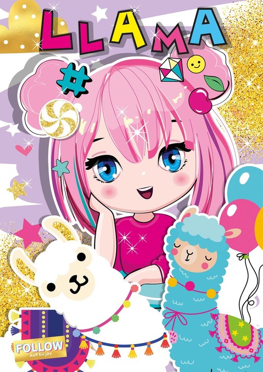 okładka Llama. Kolorowanka książka