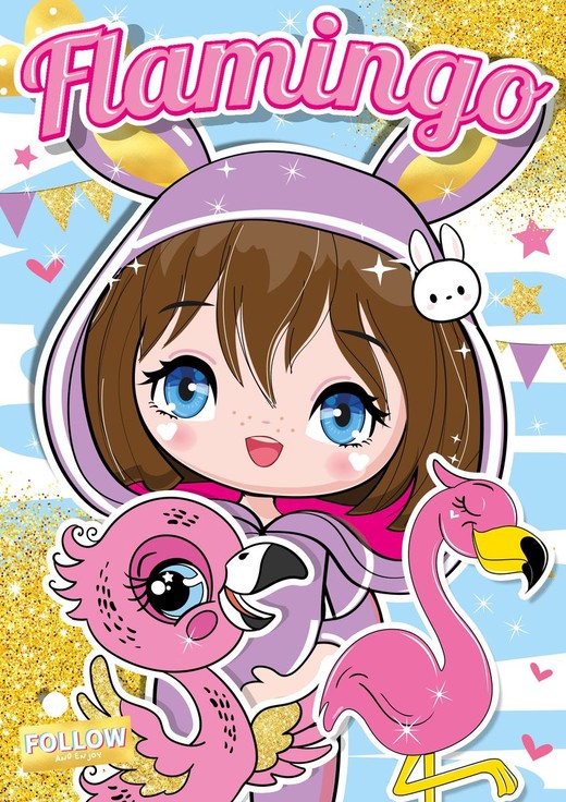 okładka Flamingo. Kolorowanka książka