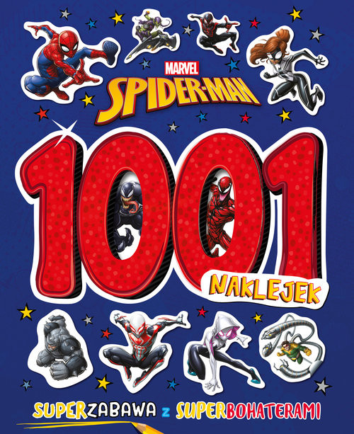 okładka 1001 naklejek. Marvel Spider-Man książka