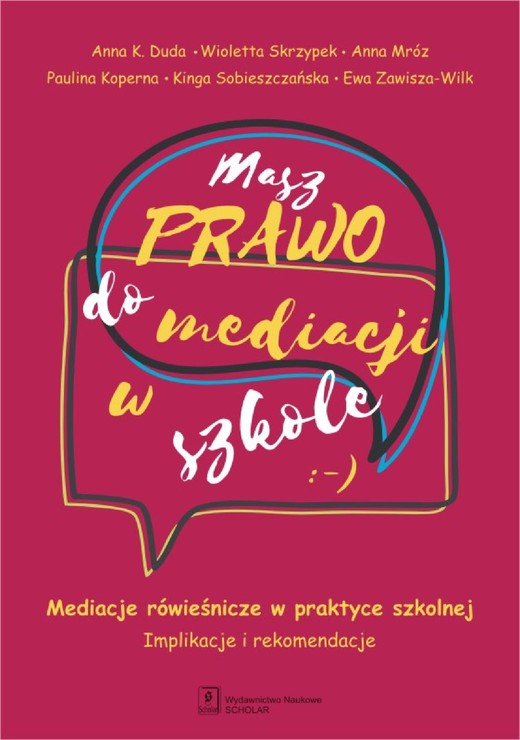 okładka Masz Prawo do Mediacji w Szkole ebook | pdf | Autor zbiorowy