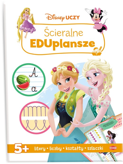 okładka Disney Uczy Ścieralne EDUplansze UMA-9302 książka