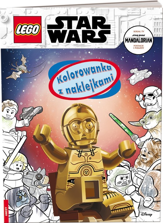 okładka LEGO Star Wars Kolorowanka z Naklejkami NA-6303 książka