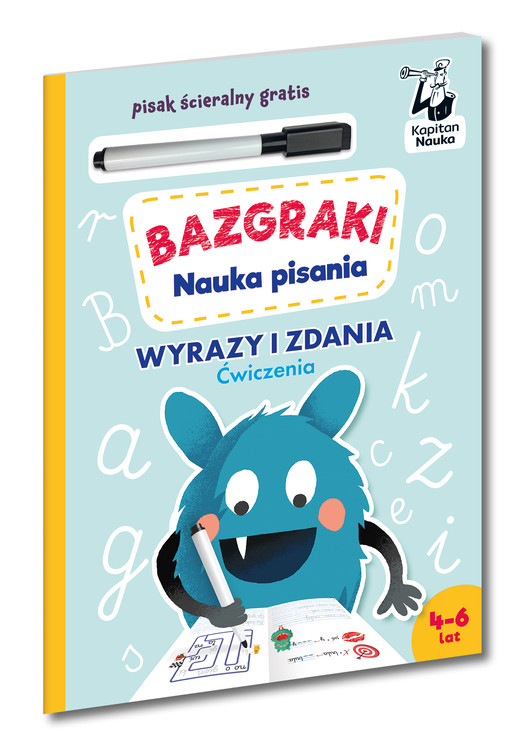 okładka Litery i wyrazy. Ćwiczenia. Nauka pisania. Bazgraki książka