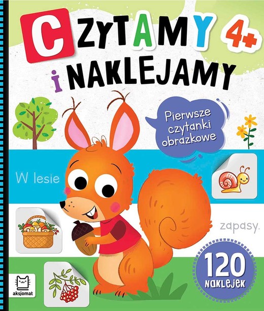 okładka Czytamy i naklejamy. Pierwsze czytanki obrazkowe 4+ książka
