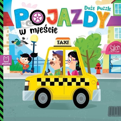 okładka Pojazdy w mieście Duże puzzle książka