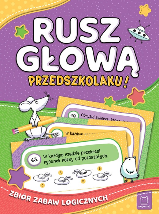 okładka Rusz głową, przedszkolaku! Zbiór zabaw logicznych książka