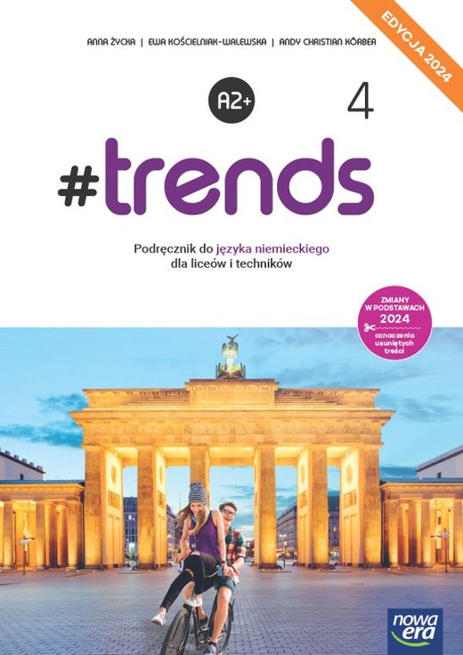 okładka Nowa język niemiecki #trends 4 podręcznik liceum i technikum EDYCJA 2024 książka | Andy Köber
