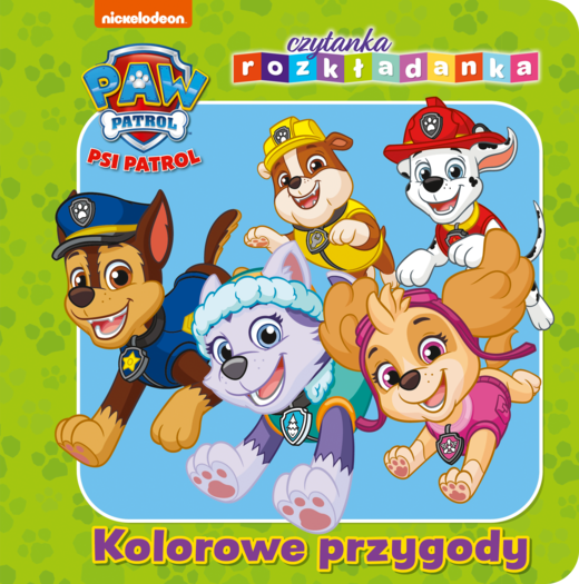 okładka Kolorowe przygody. Psi Patrol. Czytanka rozkładanka książka