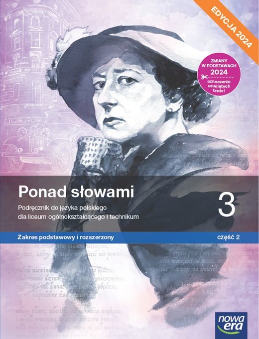 okładka Nowa język polski ponad słowami podręcznik klasa 3 część 2 liceum i technikum zakres podstawowy i rozszerzony EDYCJA 2024 książka