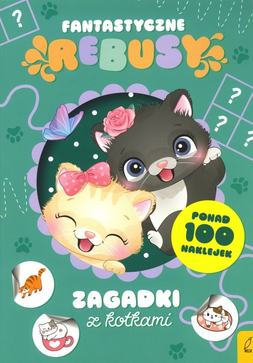 okładka Zagadki z kotkami. Fantastyczne rebusy książka