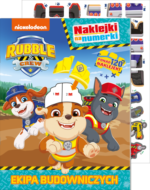 okładka Rubble and crew. Ekipa Budowniczych. Naklejki na numerki książka