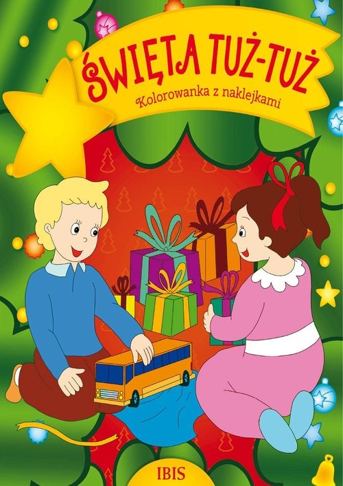 okładka Kolorowanka z naklejkami. Święta tuż tuż książka