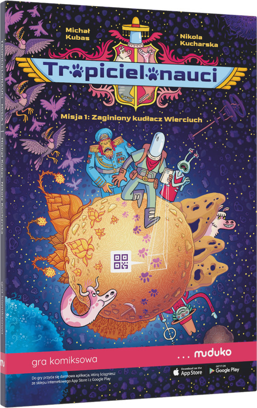 okładka Tropicielonauci. Misja 1: Zaginiony kudłacz Wierciuch. Gra komiksowa książka | Kubas Michał