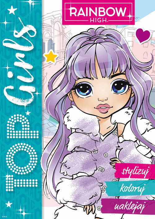 okładka Rainbow High. Top Girls. Stylizuj, koloruj, naklejaj 1 książka