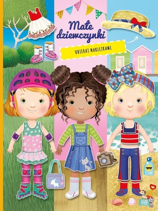 okładka Małe dziewczynki. Książeczka z naklejkami książka