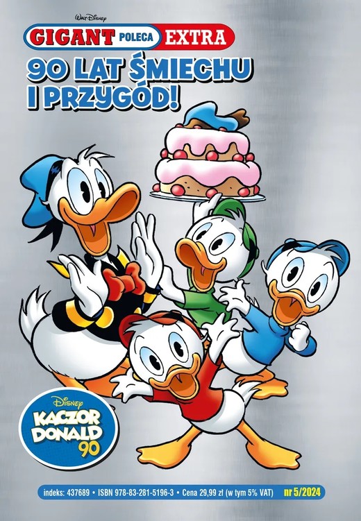 okładka 90 lat śmiechu i przygód. Tom 5/2024. Gigant Poleca Extra książka