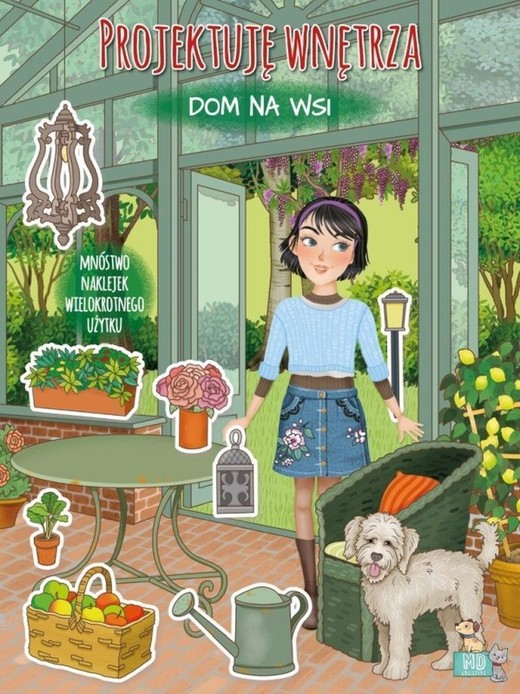 okładka Dom na wsi. Projektuję wnętrza z naklejkami książka