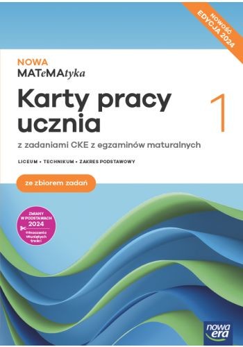 okładka Nowa matematyka karty pracy ze zbiorem zadań klasa 1 liceum i technikum zakres podstawowy EDYCJA 2024 książka | Dorota Ponczek, Karolina Wej