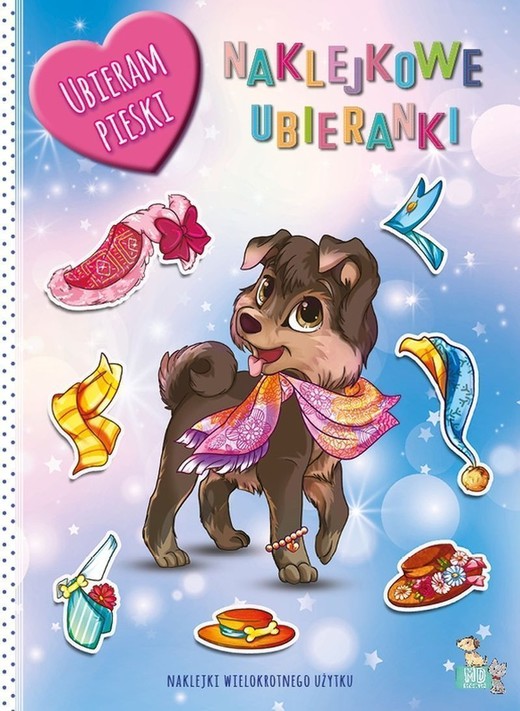 okładka Pieski. Naklejkowe ubieranki książka