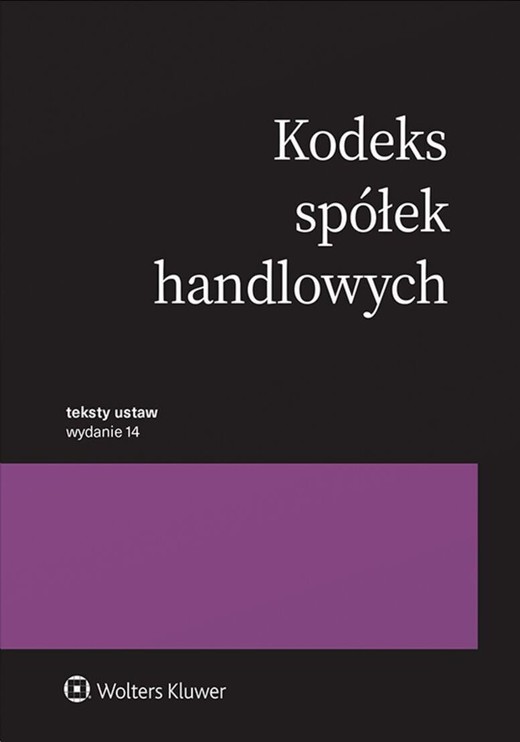 okładka Kodeks spółek handlowych. Teksty ustaw wyd. 2024 książka