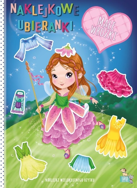 okładka Małe wróżki. Naklejkowe ubieranki książka