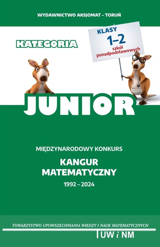 okładka Matematyka z wesołym kangurem Poziom Junior 2024 książka