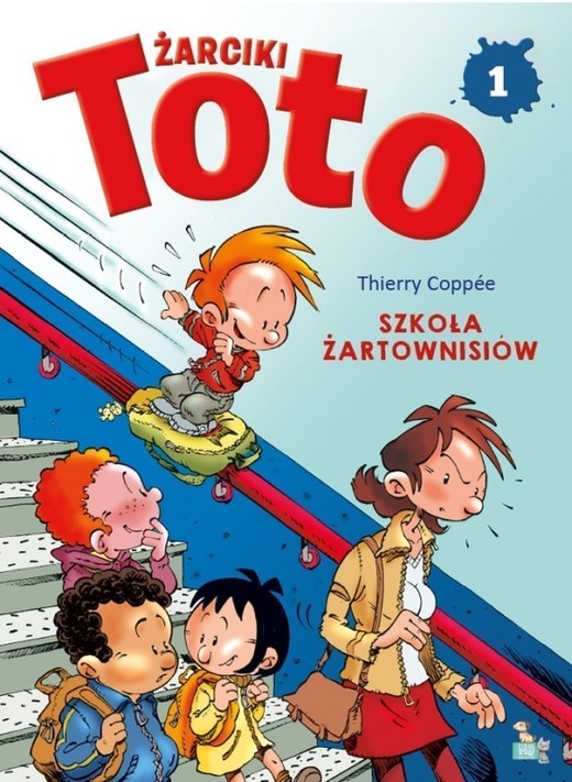 okładka Szkoła żartownisiów. Żarciki Toto. Komiks. Tom 1 książka