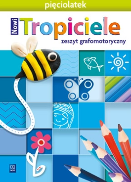 okładka Nowi Tropiciele Pięciolatek zeszyt grafomotoryczny książka