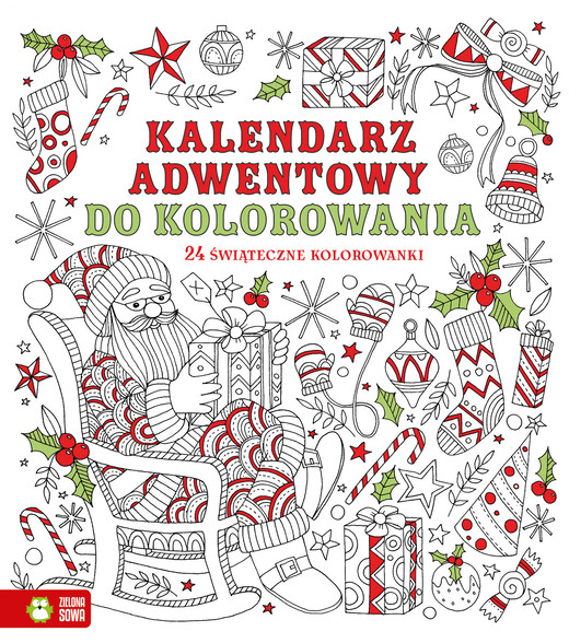 okładka Kalendarz adwentowy do kolorowania książka