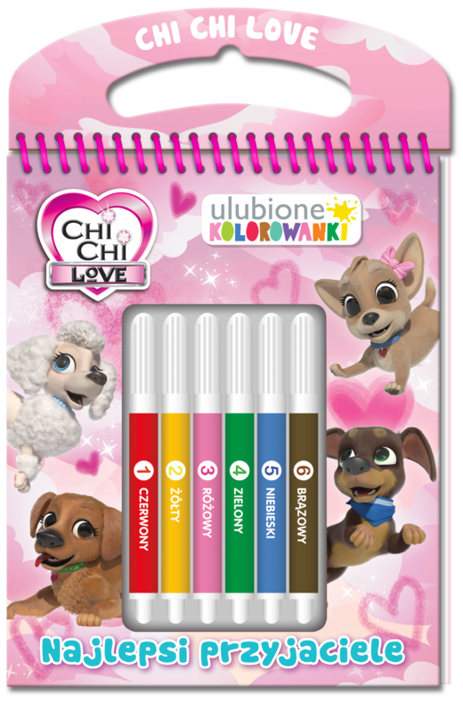 okładka Najlepsi przyjaciele. Chi Chi Love. Ulubione kolorowanki książka