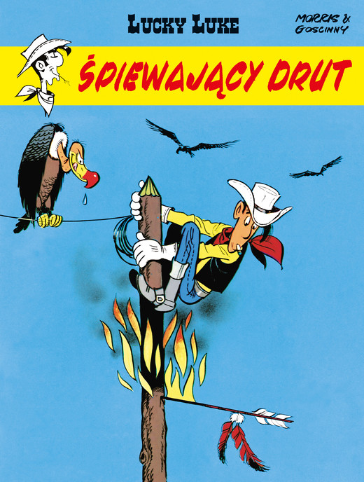 okładka Śpiewający drut. Lucky Luke książka