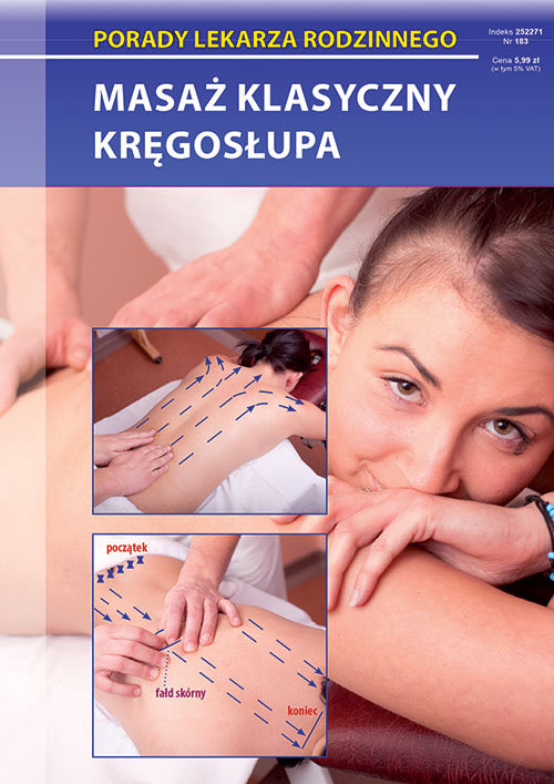 okładka Masaż klasyczny kręgosłupa Porady Lekarza Rodzinnego 183 książka