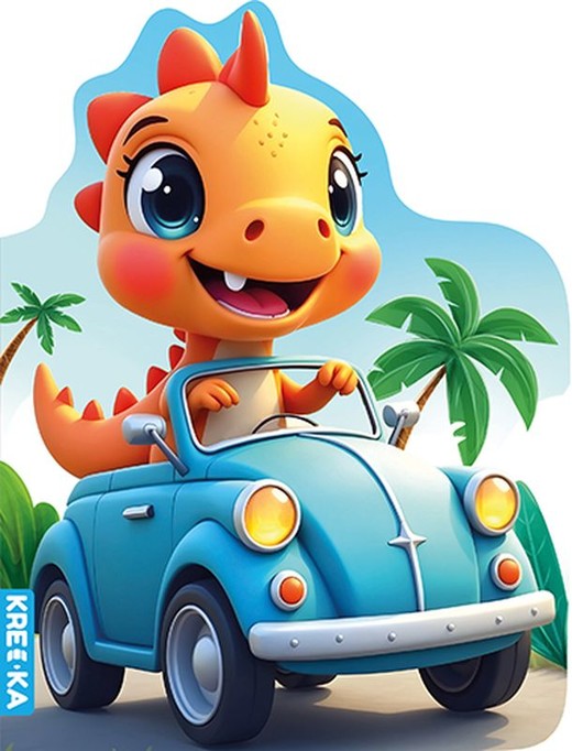 okładka Dinuś w autku książka