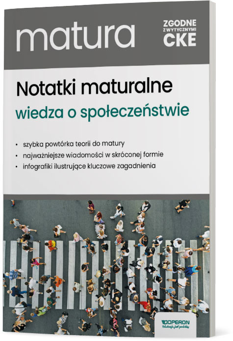 okładka Matura 2025 Wiedza o społeczeństwie Notatki zakres rozszerzony książka
