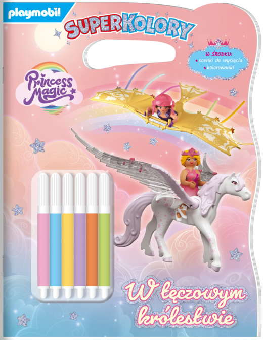 okładka W tęczowym królestwie. Princess Magic. Superkolory książka