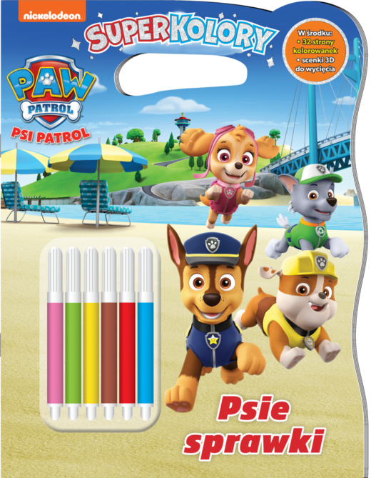 okładka Psie sprawki. Psi Patrol. Superkolory książka
