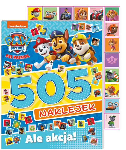 okładka Ale akcja! Psi Patrol. 505 naklejek książka