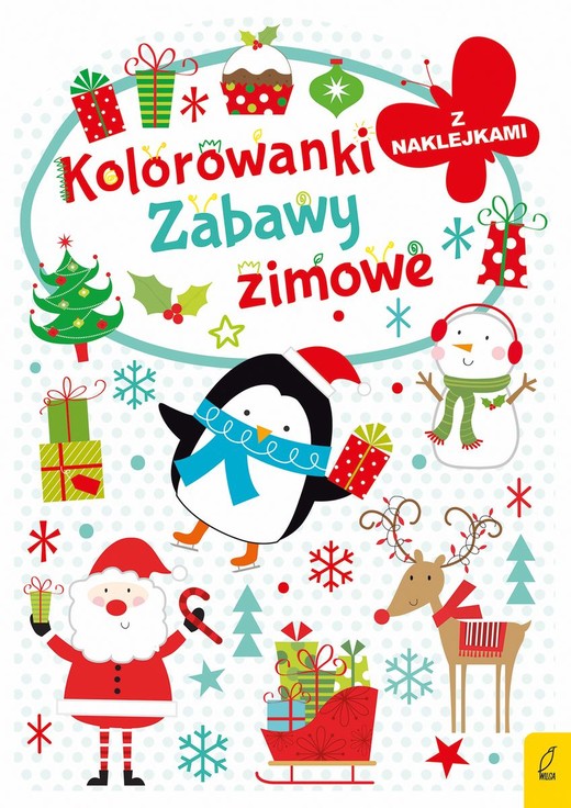 okładka Zabawy zimowe. Kolorowanka z wykrojnikiem książka
