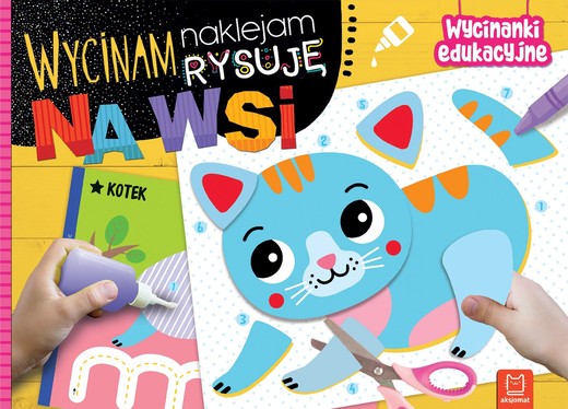 okładka Na wsi. Wycinam, naklejam, rysuję. Wycinanki edukacyjne książka