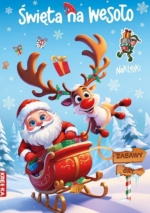 okładka Święta na wesoło. Kolorowanka książka
